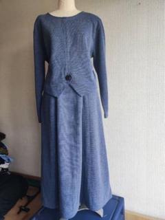 ダークブルー セットアップ スカート