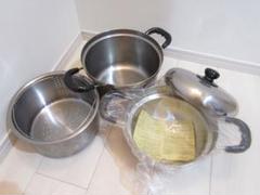 ステレンレス鍋 パスタ鍋 蒸し器 万能鍋
