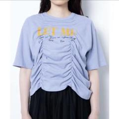 シャーリングロゴTシャツ ブルーのサムネイル