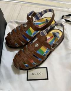 GUCCI　キッズ　サンダル 国内発送☆GUCCI】〔チルドレンズ〕ロゴ スライドサンダル