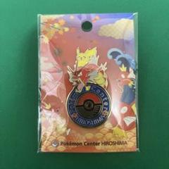 ポケモン 赤い炎のロゴ ピンバッジ 2022年製 Nintendo ポケモン 赤緑 メディアファクトリー オレンジ