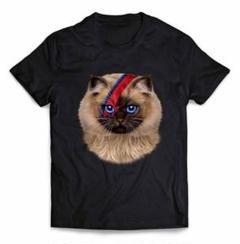 【シャムネコ ねこ 稲妻 マーク】Tシャツ メンズ レディース キッズ