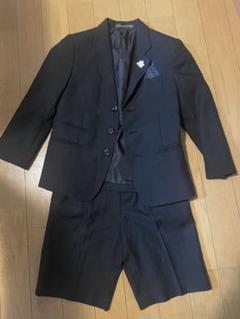 【新品未使用】h.n.B／スーツ上下6点セット／黒／120／男児／ヒロミチナカノ hiromichi nakano children ロングパンツジャケット3点スーツ