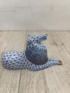 HERENDヘレンドフィギュリンコリー犬1994年ブルー青レア貴重稀少　中古 HERENDヘレンドフィギュリンコリー犬1994年ブルー青レア貴重稀少
