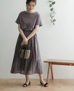 アーバンリサーチ ドアーズ コットンギャザーワンピース