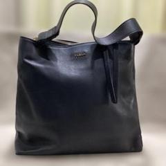 ✨極美品✨ フルラ トートバッグ ブラック レザー 高級感A4収納