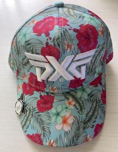 【PXG】マーカー付き　花柄　ゴルフキャップ　ユニセックス