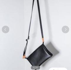 【タグ付き未使用✨】UNITED TOKYO カーフレザーサコッシュM ブラック UNITED TOKYO（ユナイテッドトウキョウ）の「カーフレザー