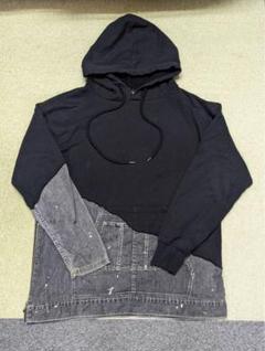 MINEDENIM マインデニム　デニム切り替えパーカー