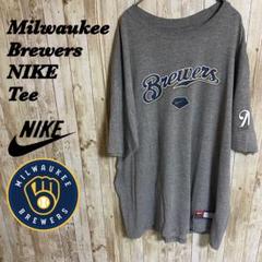 【C22】NIKEナイキMLBミルウォーキー・ブルワーズ　プリントロゴTee