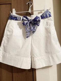 MARELLA ホワイト リボン付きショートパンツ