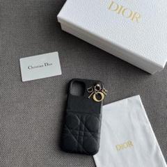 Dior ディオール カナージュ iPhone12proケース ブラック 黒