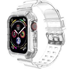 ⭐︎コンパチブル AppleWatchバンド 42mm44mm 薄型一体型クリア