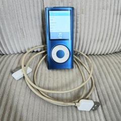 ジャンク】iPod nano ブルー 8GB 本体 ケース・ケーブル付