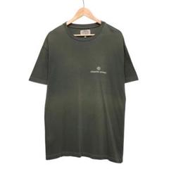 ARMANI アルマーニジーンズ　半袖Tシャツ　ロゴ　フェード　オリーブ