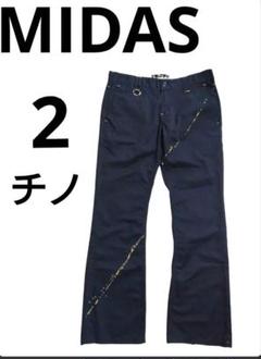 Midas フレアチノ ゴールドラメ　Ｌ　y2k　vintage archive