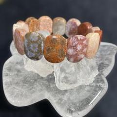 天然石　フォッシルコーラル　バングル①　内径約18~18,5cm ※おまけ付き❣️