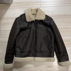【美品】ザラ フェイクムートンジャケット 白ボア フェイクレザー ブラック M moment+（モーメントプラス）の「【累計販売枚数2万枚突破