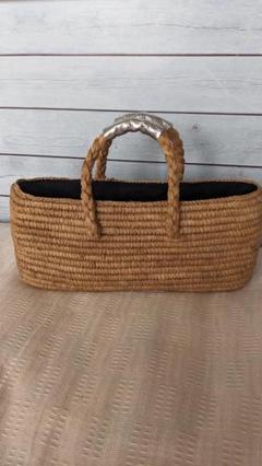 *＊*…Le Voyage en Panier とうもろこしのカゴバッグ*＊*… Le Voyage en Panier】ストライプかごバッグ（トートバッグ
