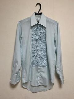 【希少】70s フリルシャツ　after six ホワイト シャツ トップス メンズ 今ならほぼ即納！