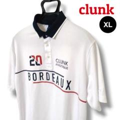 【爽やか】clunkクランク ポロシャツ XLホワイトメンズゴルフ