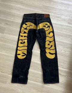 エビス　evisu 希少　ブラックレザー　ビックカモメ 激レア‼️EVISU エヴィス 大黒レザー ビッグ カモメ 黒 ブラック