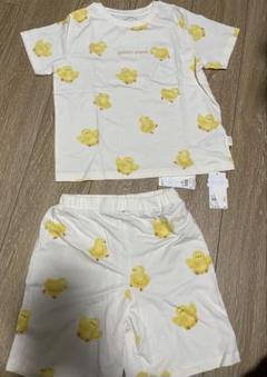 ジェラートピケ KIDSひよこ柄Tシャツ&パンツ　セット