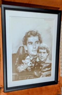 F1 アイルトン・セナ 肖像画 リトグラフ Craig Warwick - メルカリ