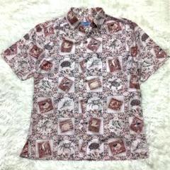 超貴重✨マジュン かりゆしウェア 高級 上品 切手柄 クールビズ 亀