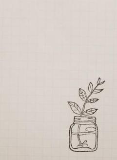 消しゴムはんこ。植物Aのサムネイル