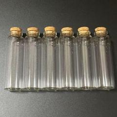 ✅6個セット ミニガラスボトル ハンドメイド ミニガラス瓶 コルク DIY