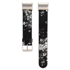 Fitbit Charge 2 バンド 交換用時計バンド 20mm 花柄 黒