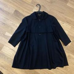【美品】コムコム COMME des GARCONS 丸襟キルティングコート COMME des GARCONS/コムデギャルソン】から風格漂う黒のダブル