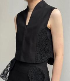 mame kurogouchi 刺繍ベスト Mame Kurogouchi(マメ)の通販 - Seltie セルティ