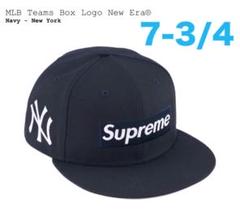 Supreme 59FIFTY ネイビーキャップ 7 3/4 Supreme(シュプリーム) / キャップ/7 3/4/ウール/ネイビー
