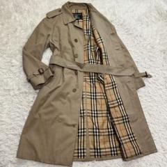 ♡ Burberry's ロング丈 ノバチェック ダブル トレンチコート ✨極美品✨ バーバリー ステンカラーコート ノバチェック