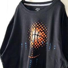 bcg バスケットボール basketball Tシャツ L ブラック 黒 古着