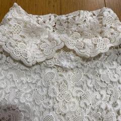 Mi.YA.COアイボリー レースロングシャツ