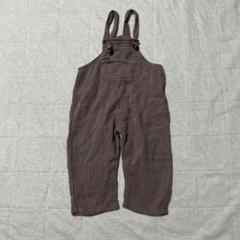 テータテート　80cm ガーゼサロペット　モカ　韓国子供服　ベビー服　男の子