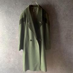【スイス製】90s vintage ベロア カシミヤ コート 抹茶 上品 超希少