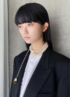 アクセサリー litmus Pearl choker SETUP7｜les bon bon/blanc pearl choker パール ネックレス