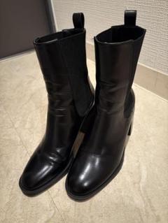 ZARA 定番 大人気！レザーストレッチアンクルブーツ サイドゴアブーツ 牛皮 ZARA 定番 大人気！レザーストレッチアンクルブーツ サイドゴア