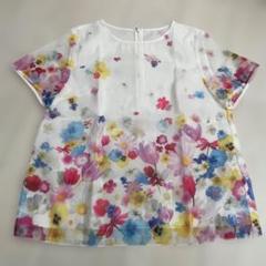 花柄 半袖ブラウスのサムネイル