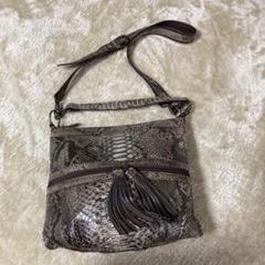 【JRA】三越 外商 購入❗️パイソン 2Way★ショルダー ハンドバッグ