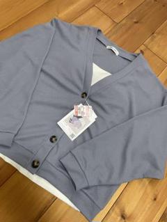 しまむら　tera wear emu カップ付きリブタンクトップ　カーディガン