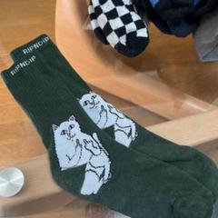 RIPNDIP 猫デザイン ソックスのサムネイル