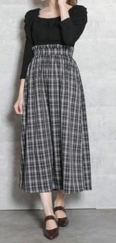 【未使用】SLOBE IENA Fi.m カットジャガードロングスカート 未使用】SLOBE IENA Fi.m カットジャガードロングスカート