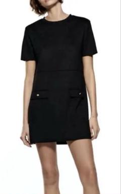 ZARA ザラ /フェイクスエード ワンピース 膝上丈 ミニ 半袖のサムネイル