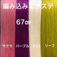 楽天市場】編込みエクステ 67cm100g ダークカラー PLATINUM 腰