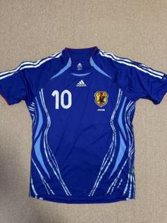 日本代表06/07シーズン　長袖ユニフォーム　中村俊輔　ネーム&ナンバー入り 中村俊輔引退試合「SHUNSUKE NAKAMURA FAREWELL MATCH